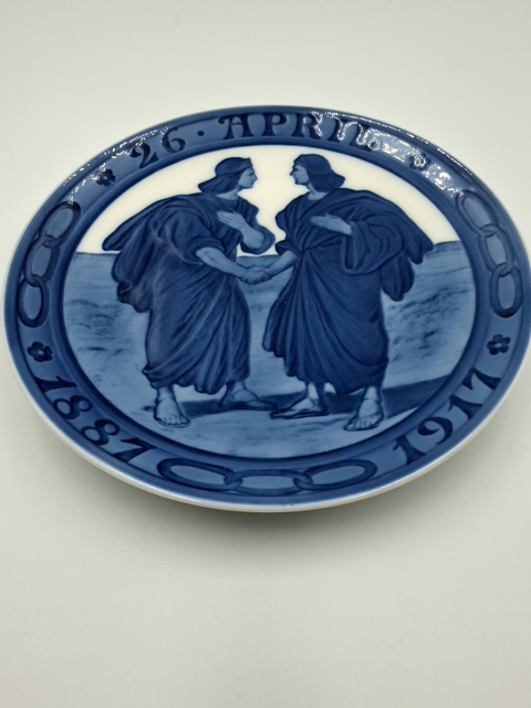 Royal Copenhagen Konglig mindes platte Odd fellow